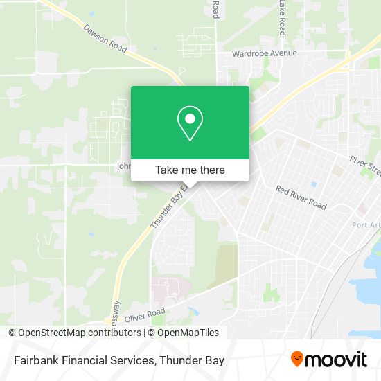 Fairbank Financial Services map
