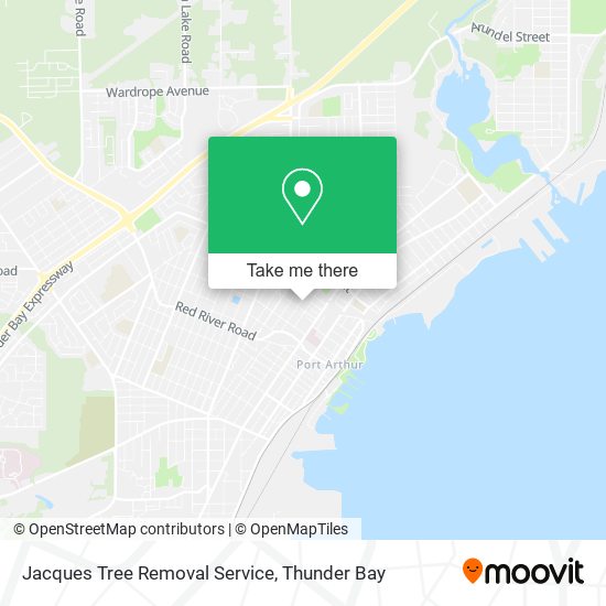 Jacques Tree Removal Service map