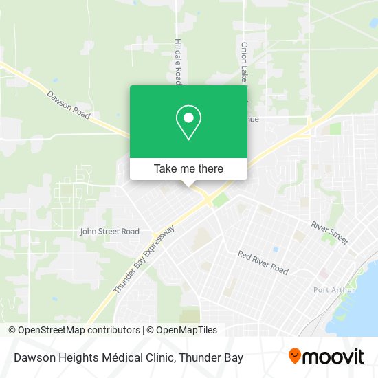 Dawson Heights Médical Clinic map