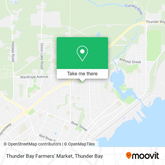 Thunder Bay Farmers' Market map