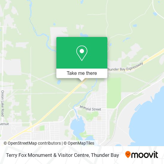 Terry Fox Monument & Visitor Centre map