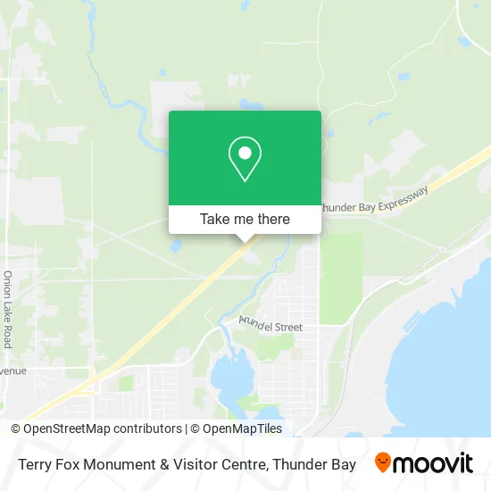 Terry Fox Monument & Visitor Centre map
