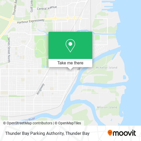 Thunder Bay Parking Authority map