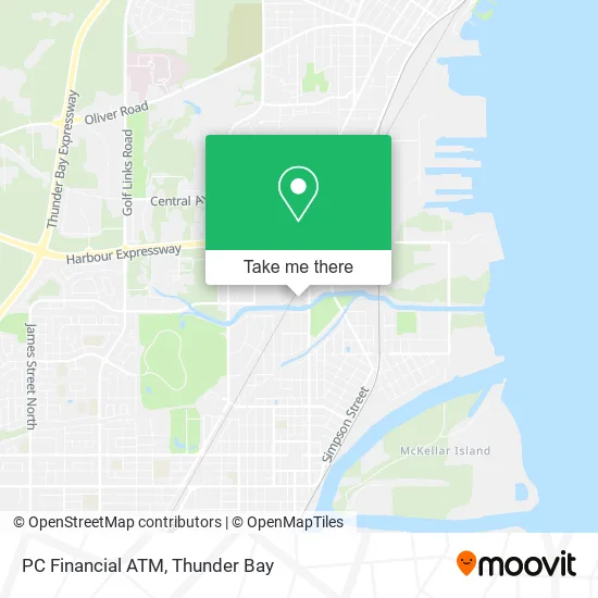 PC Financial ATM map