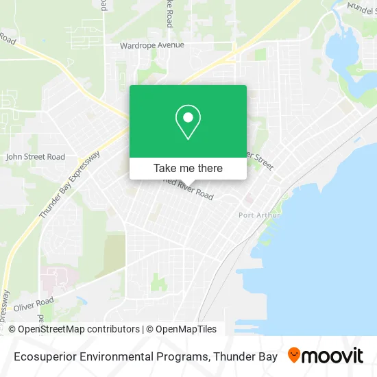 Ecosuperior Environmental Programs map