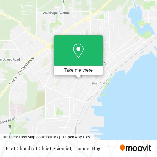 First Church of Christ Scientist map