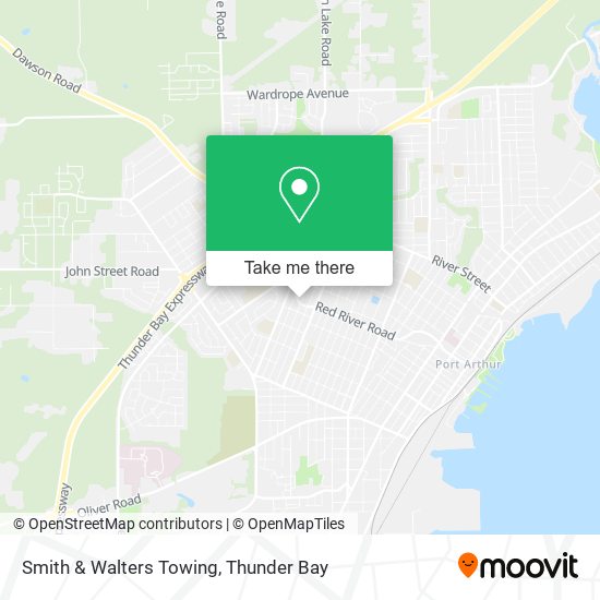 Smith & Walters Towing map