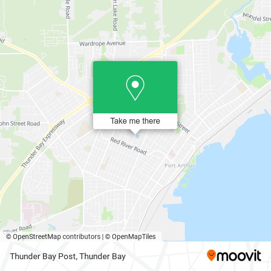 Thunder Bay Post map