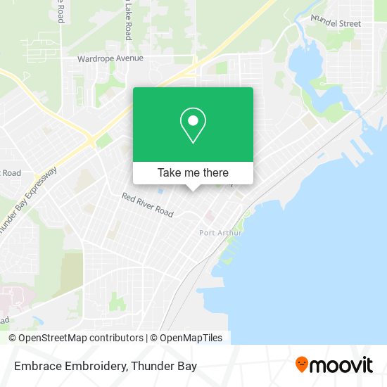 Embrace Embroidery map