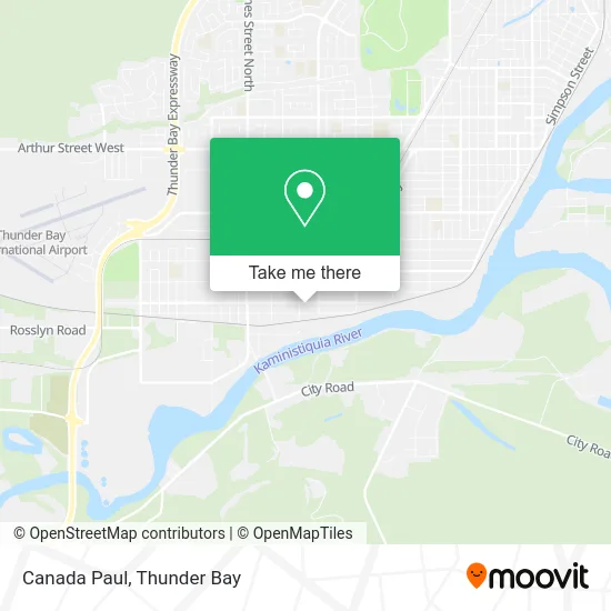 Canada Paul map