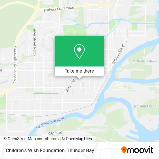 Children's Wish Foundation map