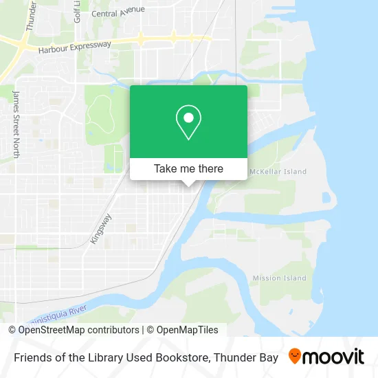 Friends of the Library Used Bookstore map