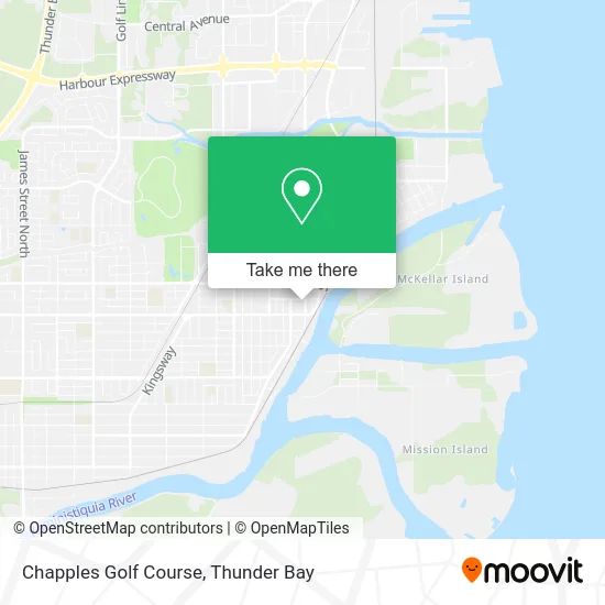 Chapples Golf Course map