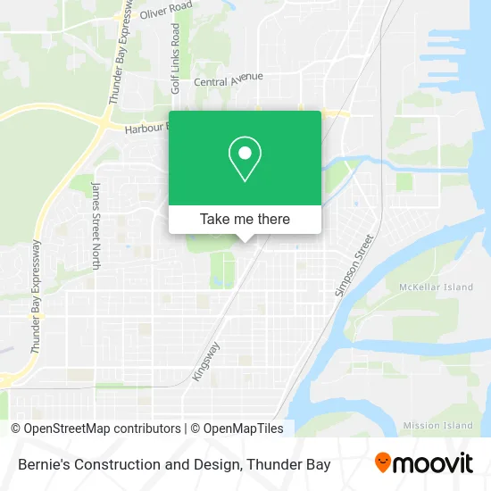 Bernie's Construction and Design map