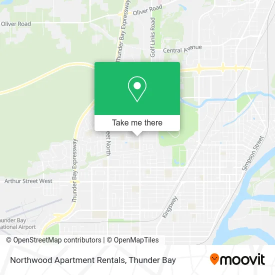 Northwood Apartment Rentals map