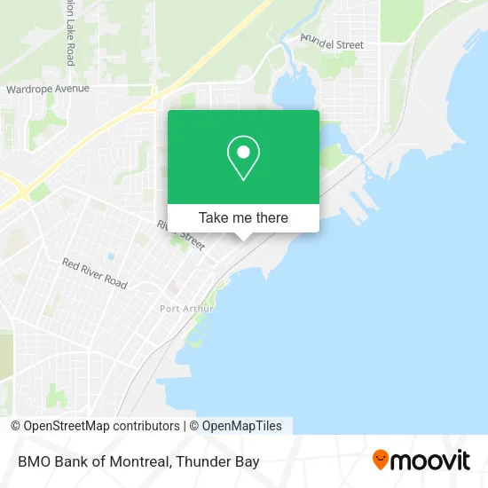 BMO Bank of Montreal map