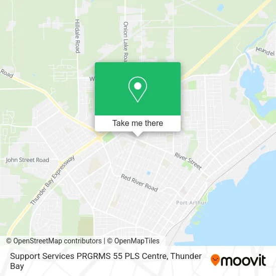 Support Services PRGRMS 55 PLS Centre map