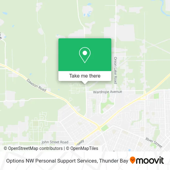 Options NW Personal Support Services map