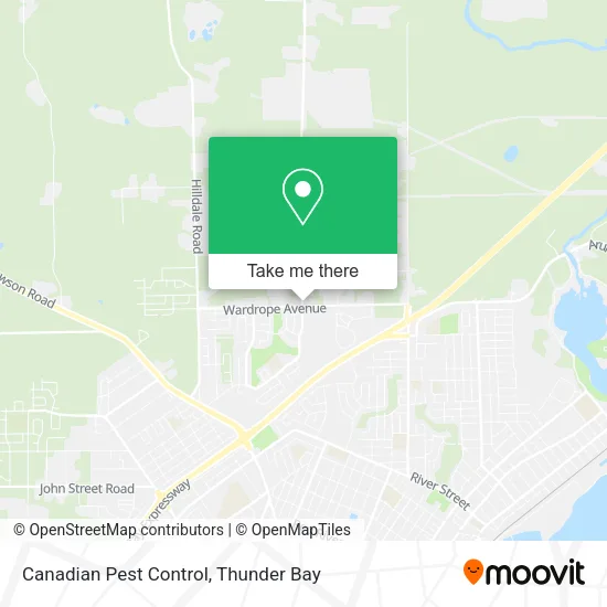 Canadian Pest Control map