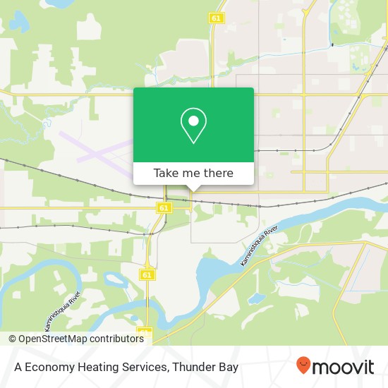 A Economy Heating Services map