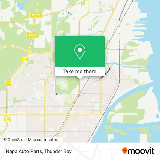 Napa Auto Parts map