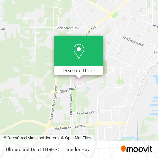 Ultrasound Dept TBRHSC map