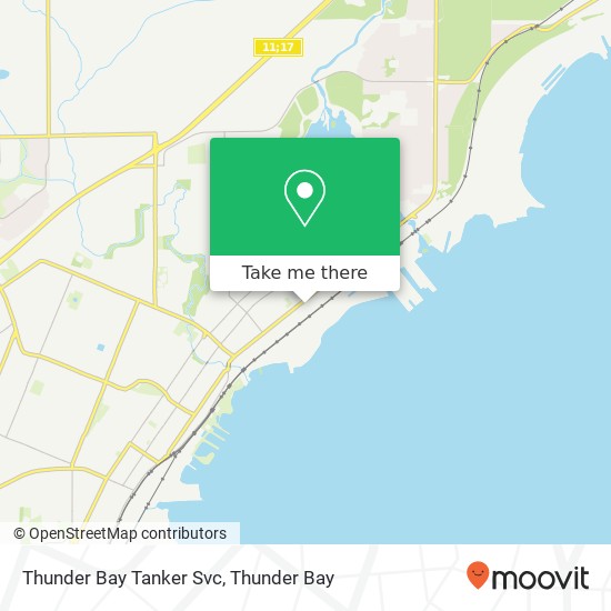 Thunder Bay Tanker Svc map