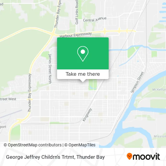 George Jeffrey Childrn's Trtmt map