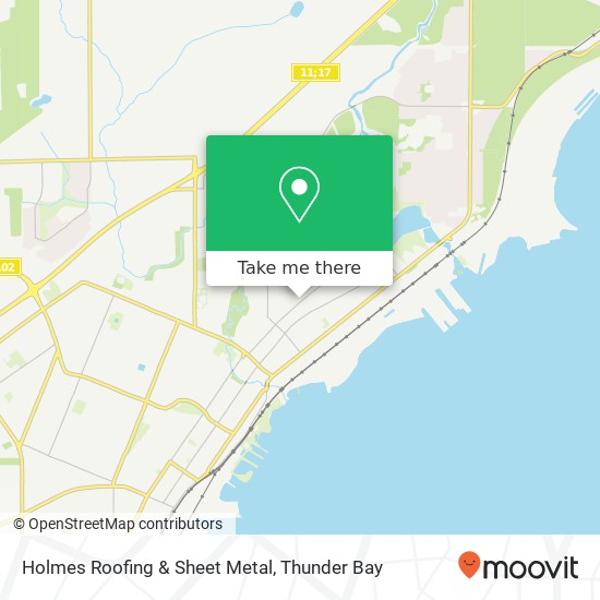 Holmes Roofing & Sheet Metal map