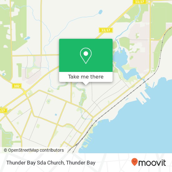 Thunder Bay Sda Church map