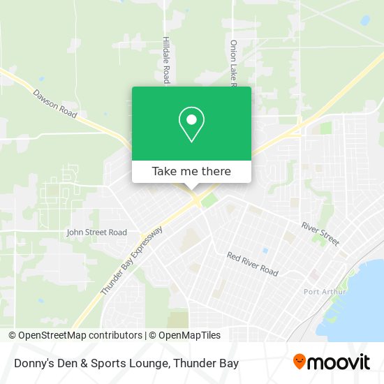 Donny's Den & Sports Lounge map