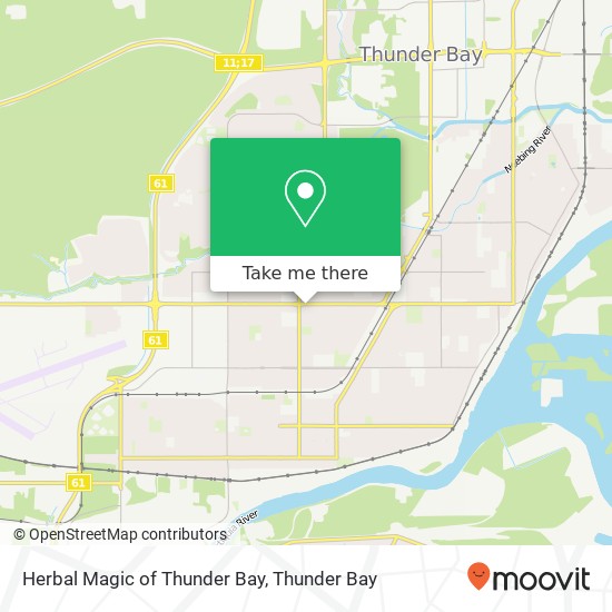Herbal Magic of Thunder Bay map