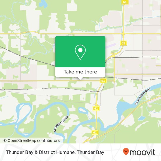 Thunder Bay & District Humane map