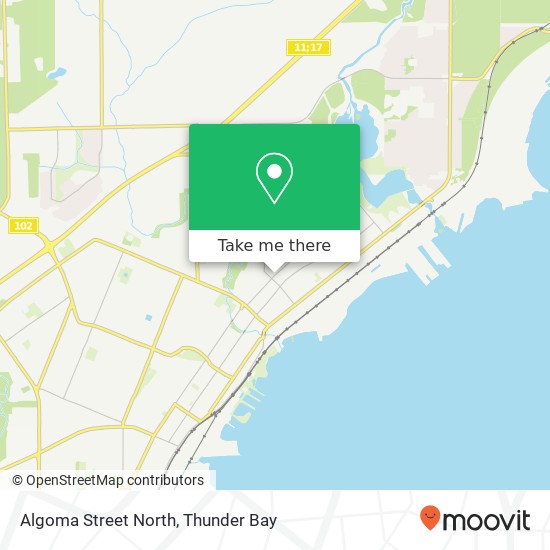 Algoma Street North map