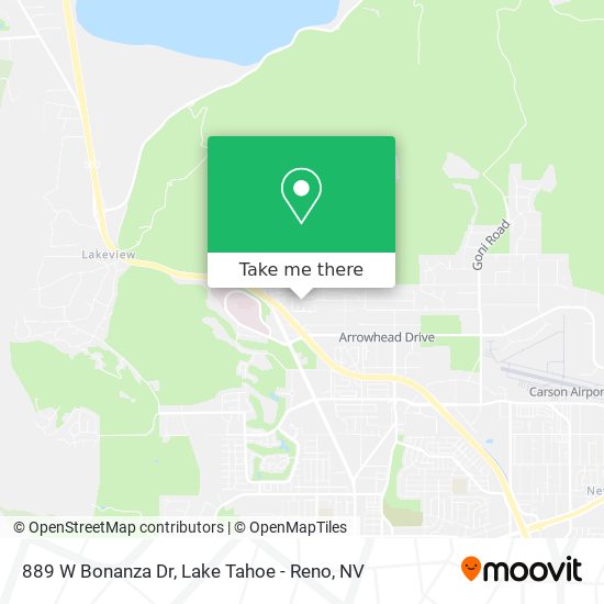 Mapa de 889 W Bonanza Dr