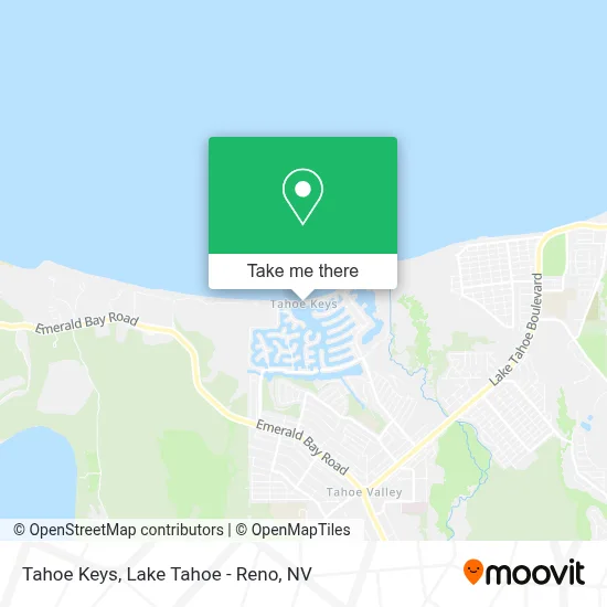Tahoe Keys map