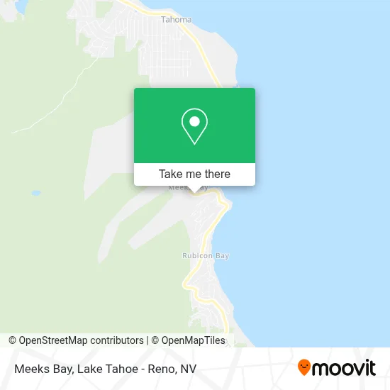 Meeks Bay map