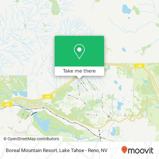 Boreal Mountain Resort map