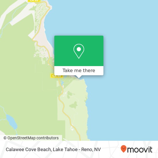 Calawee Cove Beach map