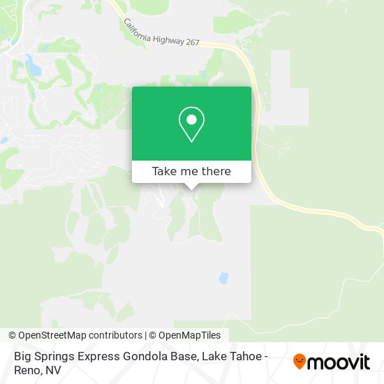 Big Springs Express Gondola Base map