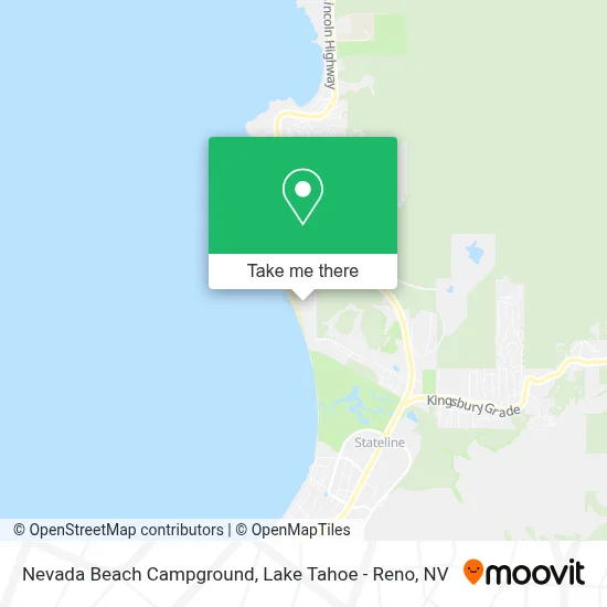 Nevada Beach map