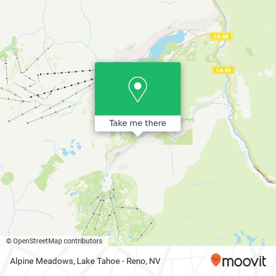 Alpine Meadows map