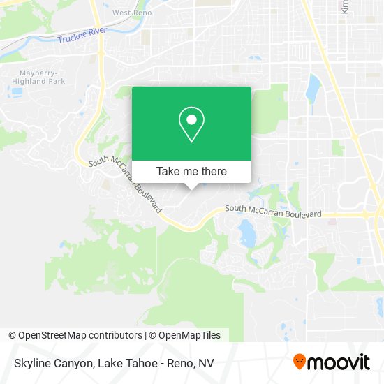 Skyline Canyon map