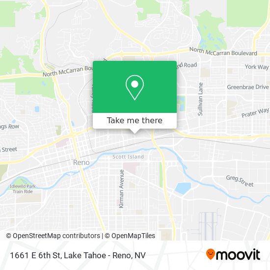 Mapa de 1661 E 6th St
