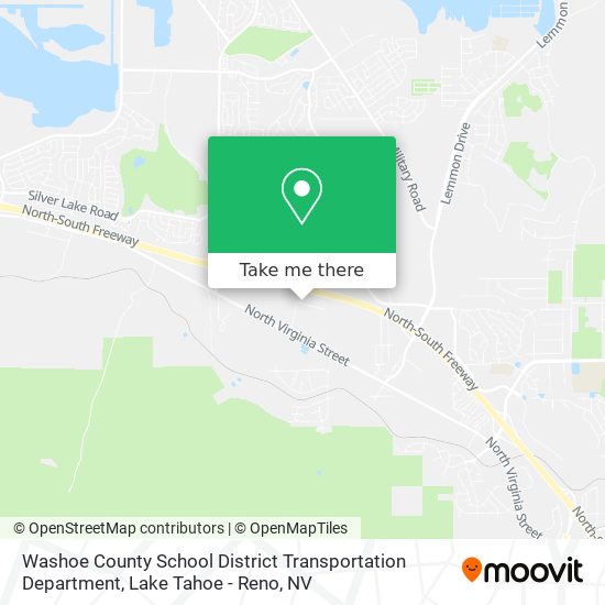 Washoe County School District Transportation Department map