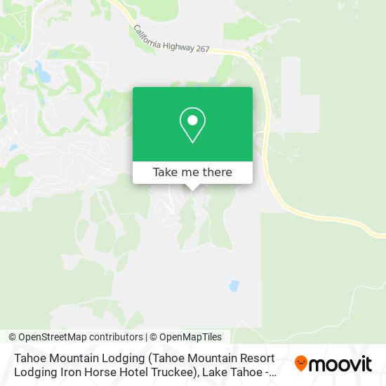 Tahoe Mountain Lodging (Tahoe Mountain Resort Lodging Iron Horse Hotel Truckee) map