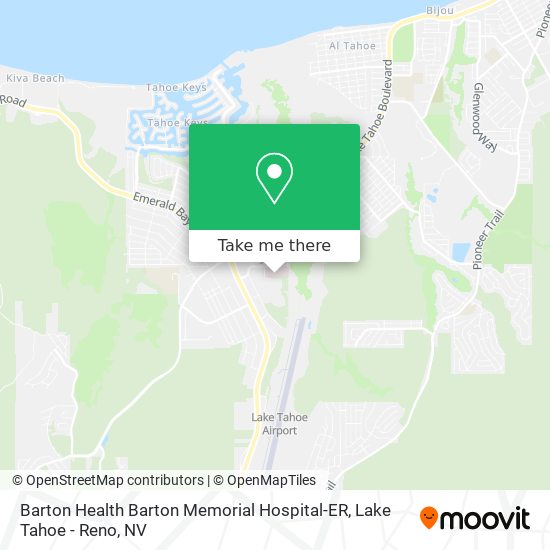 Barton Health Barton Memorial Hospital-ER map