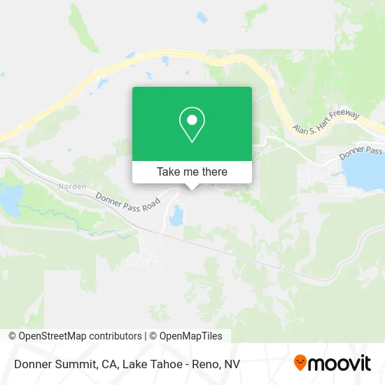 Donner Summit, CA map