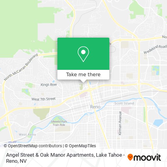 Mapa de Angel  Street & Oak Manor Apartments