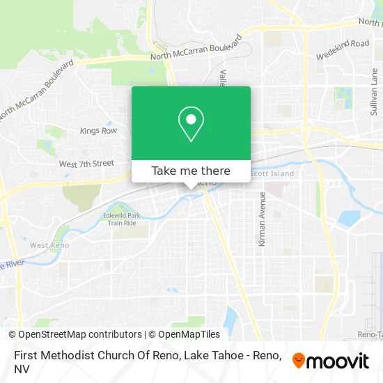 First Methodist Church Of Reno map